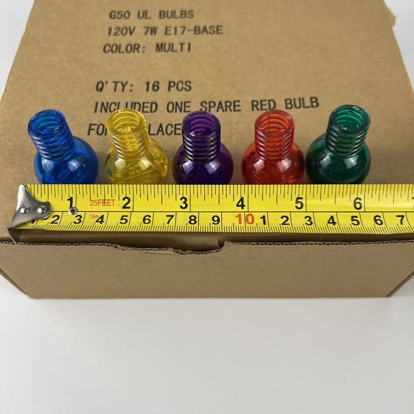 Vtg String Light Covers Plastic Multicolor Threaded 40Ct - Picture 3 of 3